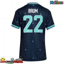 Camisa de Futebol Alemanha David Raum #22 Equipamento Secundário Mulheres Mundo 2026 Manga Curta